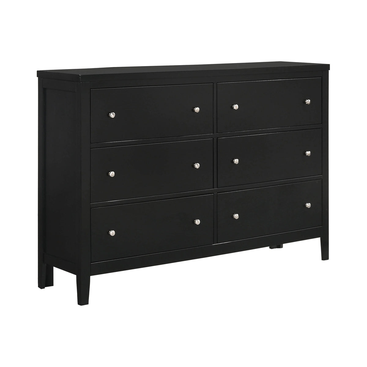 Carlton 6-Drawer Rectangular Dresser Black - 215863 Pie's Variety Store