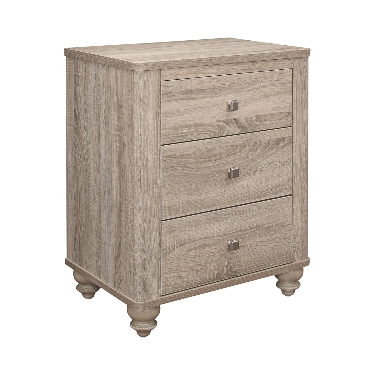 Wenham 3-Drawer Nightstand Natural Oak - 205462 Pie's Variety Store