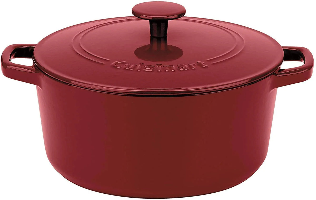 Cuisinart 5 Qt Round Covered Cast Iron Casserole (Enameled Provincial Blue) - CU-CI650-25BG Elegant AccScents