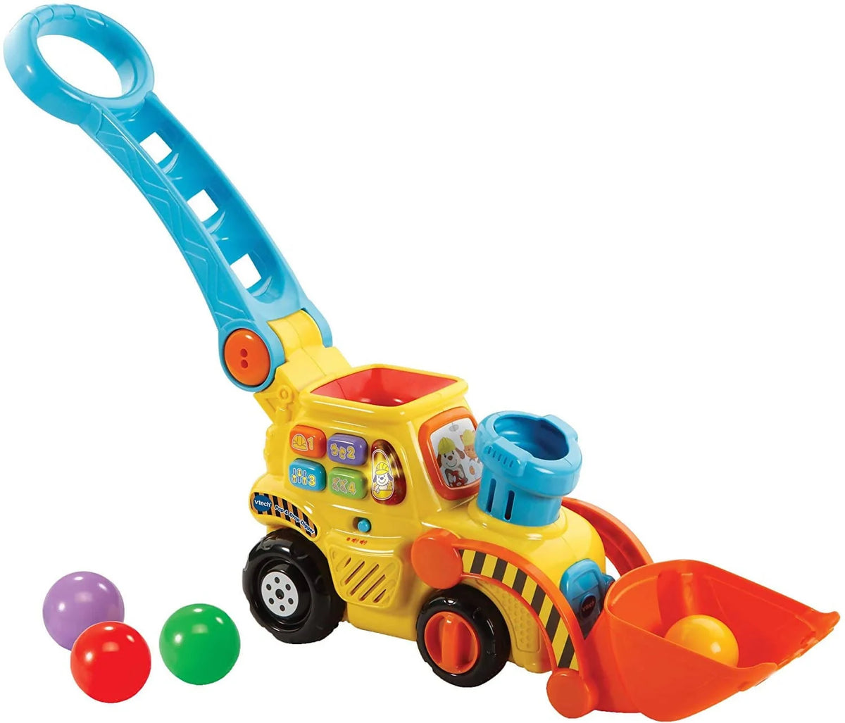 VTech POP and Drop Digger Educational Push Along Digger for Toddler - 80-506003 Pie's Variety Store