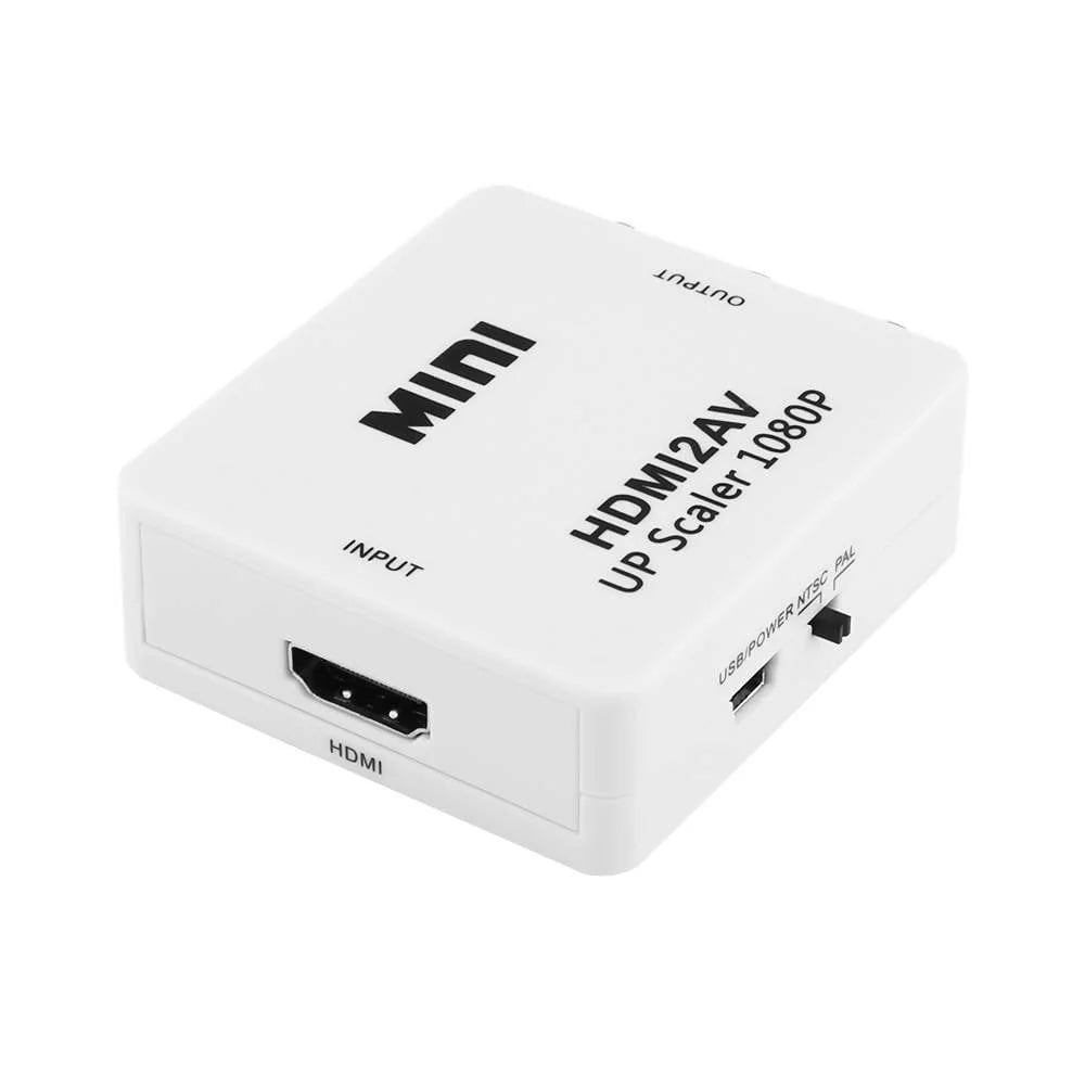 HDMI To 3 RCA Adapter HDMI2AV HDMI 2 AV HDMI To AV Cvbs S-Video Adapter Converter Box 1080P 60Hz High Quality - HDMI3RCA2AV Pie's Variety Store