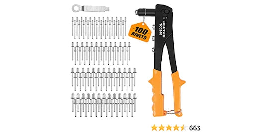 WORKSITE Heavy Duty Hand Riveter Aluminum Nut Machine Tools for Wide Application – The hand riveter is perfect for joining all kinds of plastic