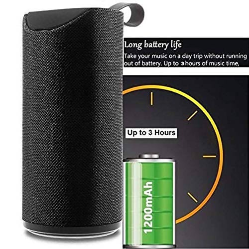 Jumpsy Ultra BASS Wireless Portable TC113 Bluetooth Speaker with FM | USB | AUX | SD Card | and Compatible All Smart Devices (Multi Colors) - TC113 Pie's Variety Store