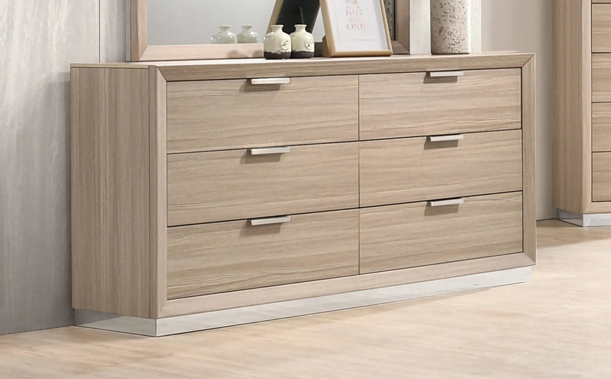 Lynncrest 6-Drawer Dresser Rustic Beige - 222593 Pie's Variety Store