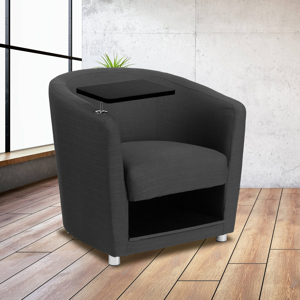 Chrome Legs and Under Seat Storage - BT-8220-BK-GG A-Z Store Nadia