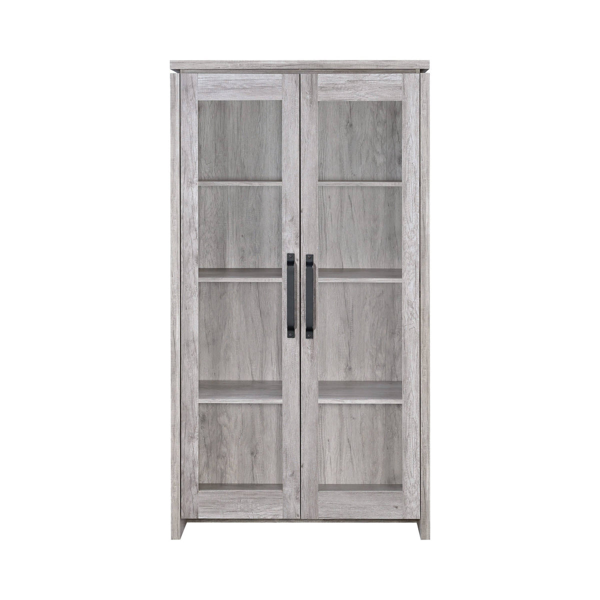 2-Door Tall Cabinet Grey Driftwood - 950783 Pie's Variety Store