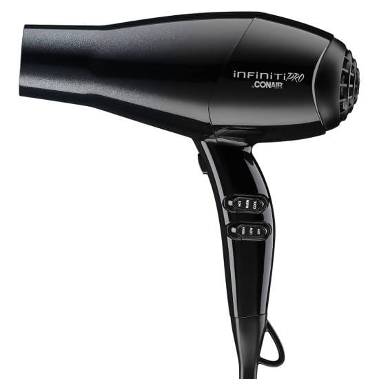 InfinitiPRO by Conair Diamond Brilliance 1875 Watt Diamond-Infused Ceramic Dryer - Creates even heat that dries hair gently and reduces damage while providing added shine - C-580R Elegant AccScents