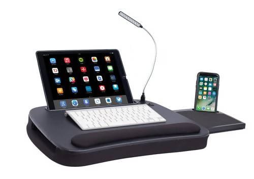 Sofia+Sam Multi-Task Lap Desk with USB Light / Sofia+Sam /Sofia + Sam Multi Tasking Memory Foam Lap Desk with USB Light and Mouse Pad - Portable Foldable Home Working Office Workstation - Bed Table Tray for Eating / 386239 dayana sifontes