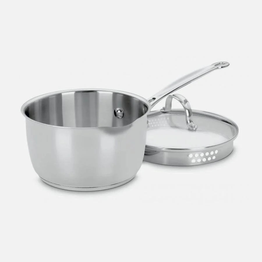CUISINART CHEF'S CLASSIC™ NONSTICK HARD ANODIZED 1.5 QUART SAUCEPAN WITH COVER- CU-619-16 Elegant AccScents