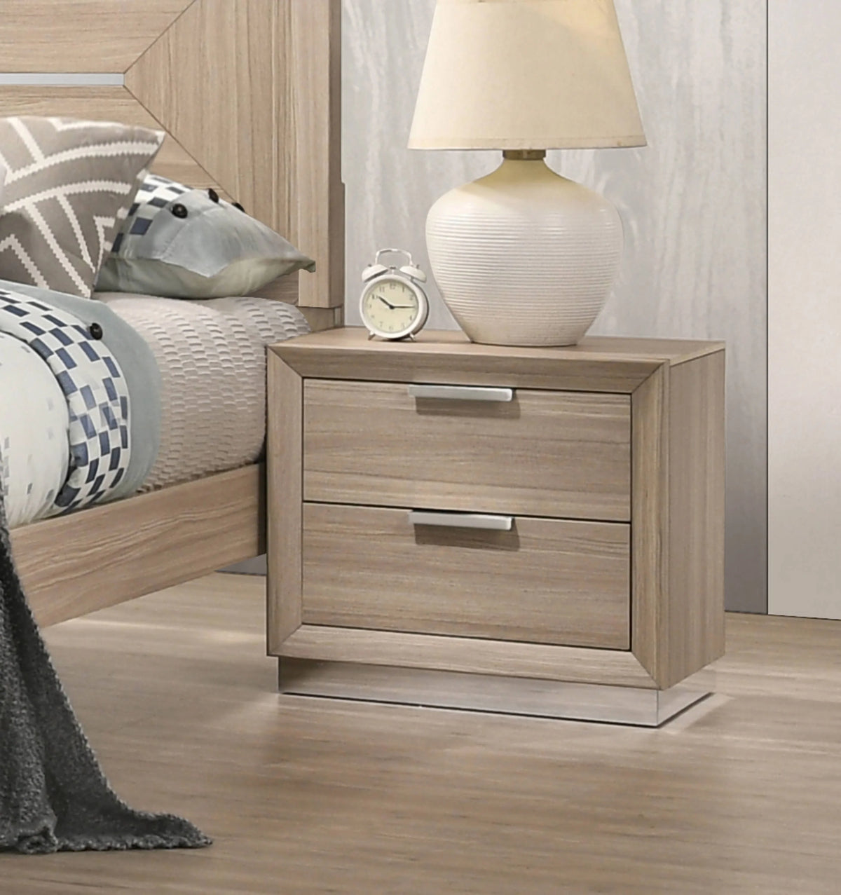 Lynncrest 2-Drawer Nightstand Rustic Beige - 222592 Pie's Variety Store