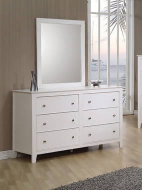 Selena Twin Sleigh Platform Bed White 4PC Set - SET4PC400231T Pie's Variety Store