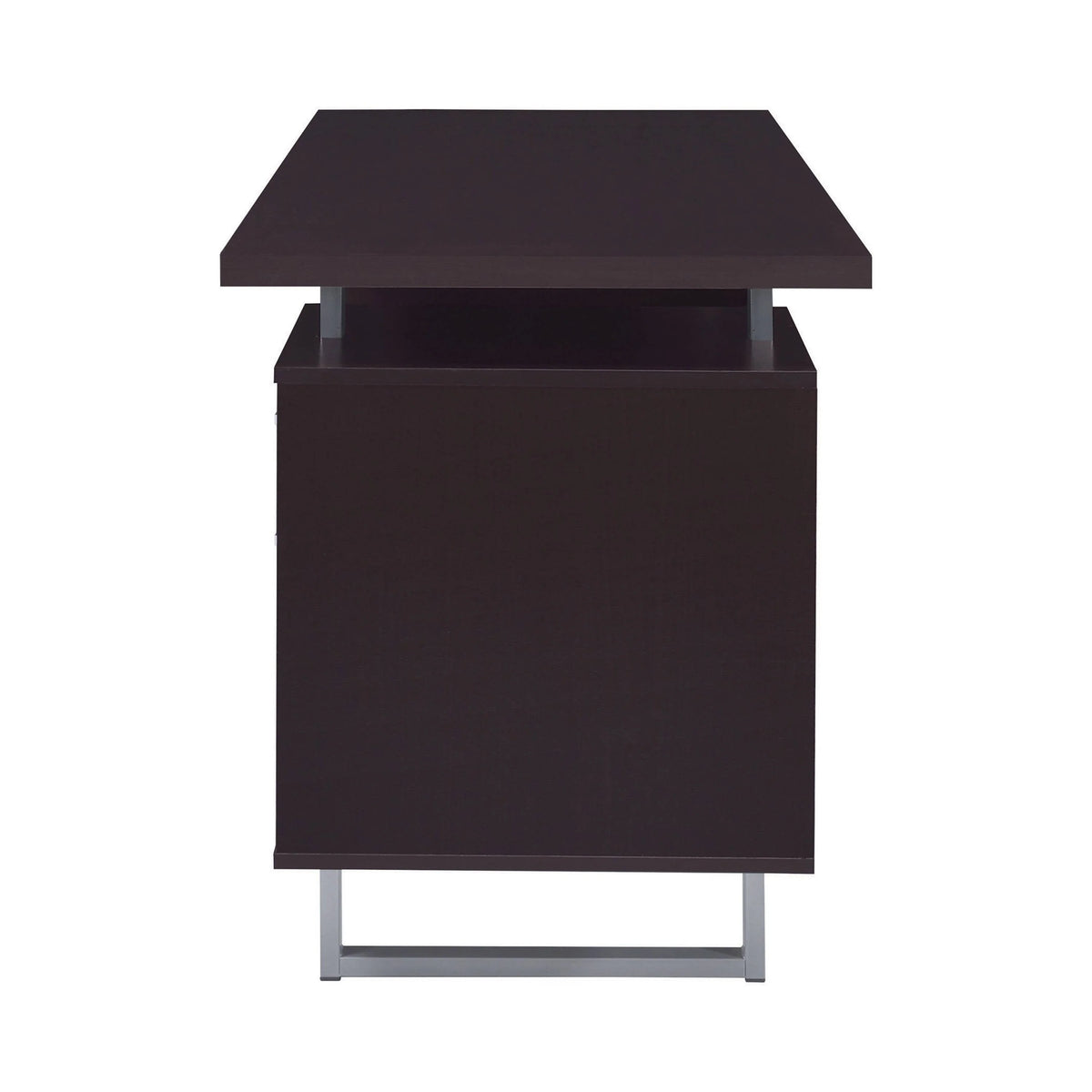 Glavan Rectangular Storage Office Desk Cappuccino - 801521 Pie's Variety Store