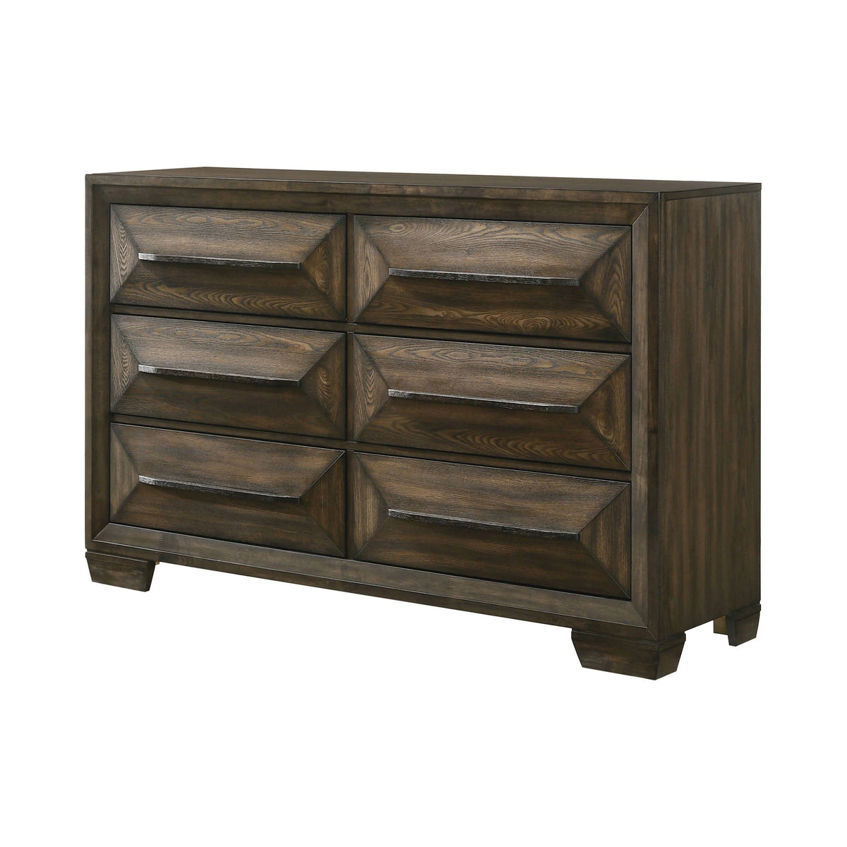 Preston Queen 2-Drawer Storage Bed Rustic Chestnut 4PC Set - SET4PC205440Q Pie's Variety Store