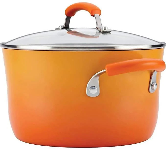 Rachael Ray Hard Enamel Nonstick 14Pc Cookware Set - 05115317627 Pie's Variety Store