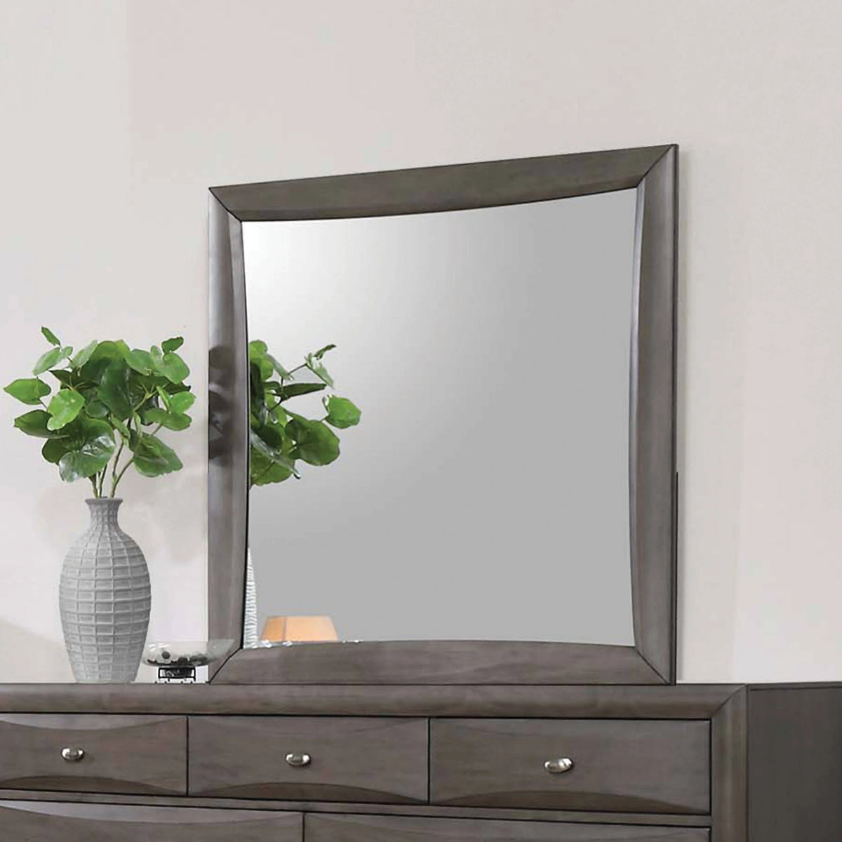 Phoenix Square Dresser Mirror Coco Grey - 205474 Pie's Variety Store