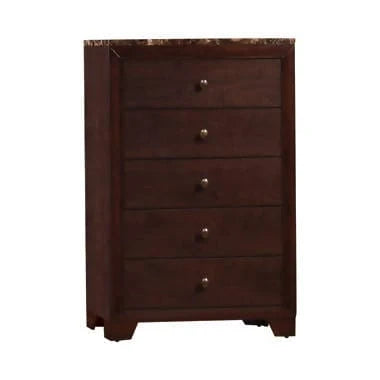 Conner 5-Drawer Rectangular Chest Cappuccino - 200425 Pie's Variety Store