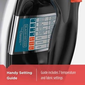 Black and Decker Steam/Dry Iron - 05087553173 Pie's Variety Store