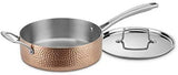 Cuisinart ﻿Hammered Collection Copper Tri-Ply Stainless 9 Piece Cookware Set - CU-HCTP-9 Elegant AccScents