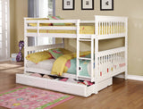 Chapman Full Over Full Bunk Bed White - 460360 A-Z Store Nadia