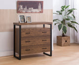 3-Drawer Accent Cabinet Rustic Amber - 902762 Pie's Variety Store