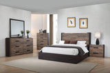 Weston Eastern King Bed Weathered Oak And Rustic Coffee - 206311KE Pie's Variety Store