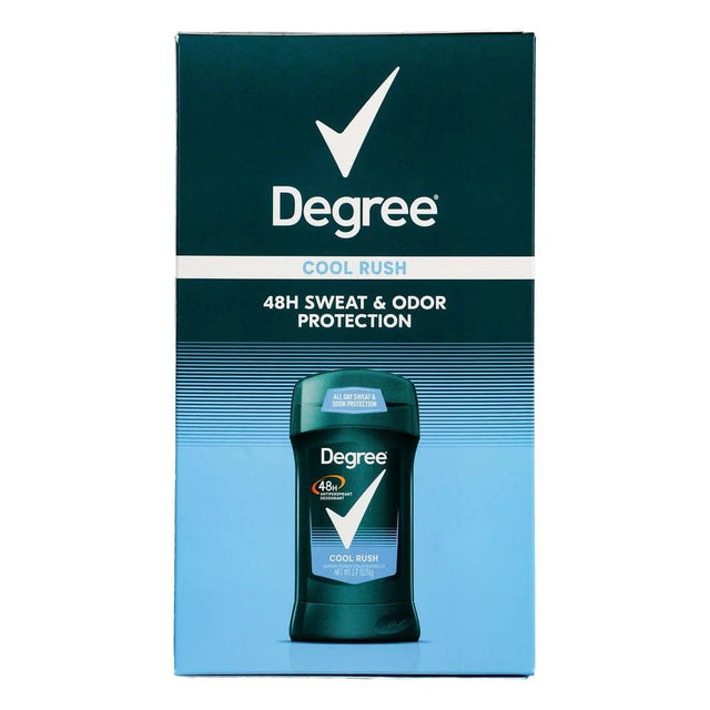 Degree Cool Rush Deodorant 5 Units / 2.7 oz / Cool Rush scented deodorant for men. Prevents sweat. Designed for sports. Invigorating fragrance. / 29284 dayana sifontes