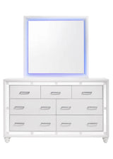 Whitaker Rectangle Mirror With LED Lighting White - 223334 Pie's Variety Store
