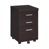 Skylar Computer Desk With Keyboard Drawer Cappuccino 4PC Set - 800901-S3 Pie's Variety Store