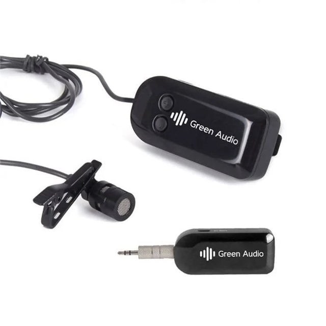 GREEN AUDIO WEARABLE WIRELESS MICROPHONE-FOR PHONE/TABLETS/COMPUTER - GAW-7515C Pie's Variety Store