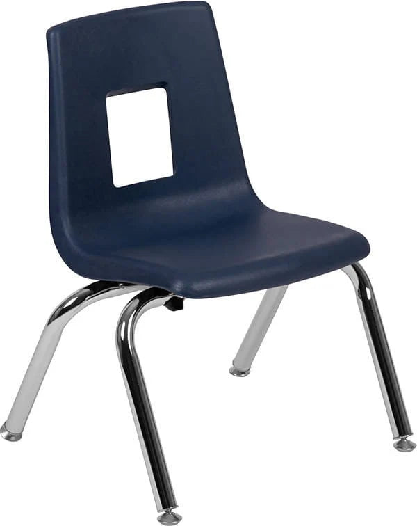 Advantage Black Student Stack School Chair - 12-inch [ADV-SSC-12BLK] Pie's Variety Store