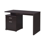 Irving 2-Drawer Office Desk With Cabinet Cappuccino - 800109 Pie's Variety Store