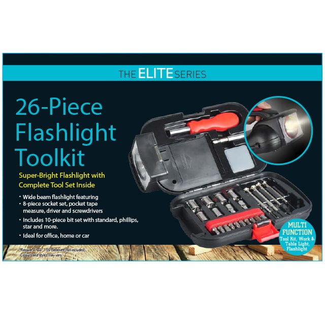 The Elite Series 26 Piece Flashlight Toolkit