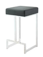 Square Counter Height Stool Black And Chrome - 105253 COSMEGA