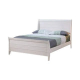 Selena Twin Sleigh Platform Bed White 4PC Set - SET4PC400231T Pie's Variety Store