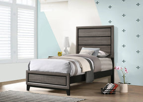 Watson Twin Panel Bed Grey Oak - 212421T Pie's Variety Store