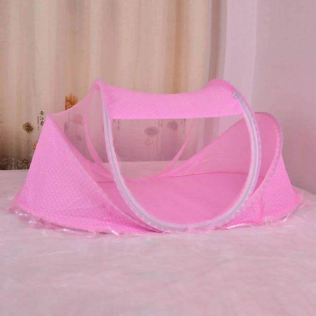 Baby Bed Mosquito Net Bed Canopy Infant Travel Tent Portable Babies Cots Newborn Foldable Crib Folding Toddler Mosquito Nets with Mattress Pillow FT27383 Elegant AccScents