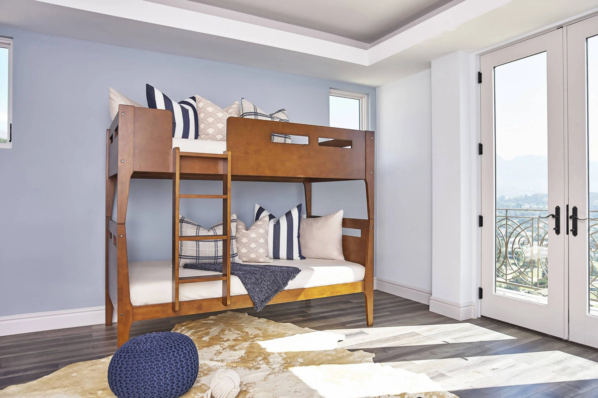 Livermore Twin/Twin Bunk Bed Walnut - 401663 A-Z Store Nadia