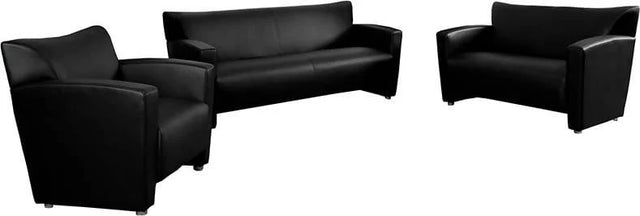 HERCULES Majesty Series Reception Set in Black LeatherSoft - 222-SET-BK-GG Pie's Variety Store