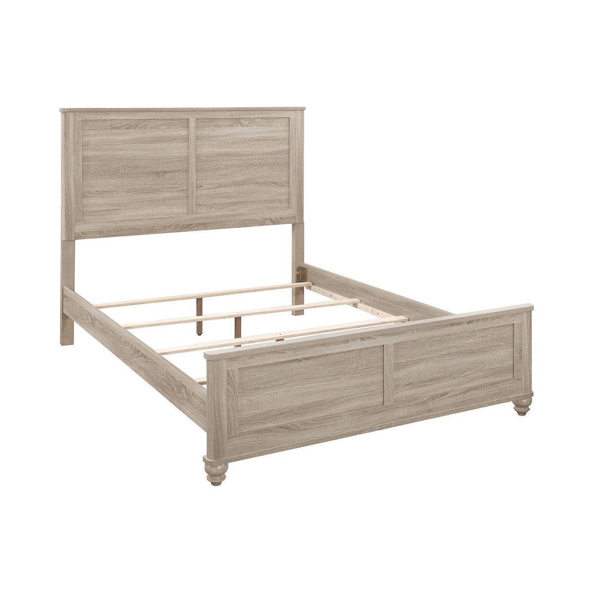Wenham Queen Panel Bed Natural Oak 4PC Set - SET4PC205461Q Pie's Variety Store