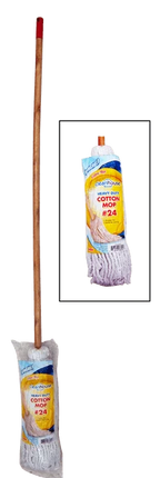 Clean House Yacht Mop with Wooden Handle (CH10020) MEGA