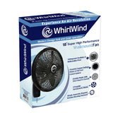 WHIRLWIND 18" HIGH PERFORMANCE WALL-MOUNTED FAN WITH REMOTE - 20017652 MEGA