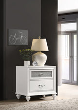 Barzini 2-Drawer Nightstand White - 205892 A-Z Store Nadia