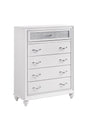 Barzini 5-Drawer Chest White - 205895 A-Z Store Nadia