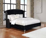 Deanna Eastern King Tufted Upholstered Bed Black Collection:  This King Bed Makes A Dramatic Statement In A Master Bedroom