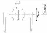 RAIDER Lever Keyed Entry Lockset 6841 Antique Copper (AC) for Office or Front Door MEGA