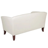 HERCULES Imperial Series Ivory LeatherSoft Loveseat - 111-2-WH-GG Pie's Variety Store