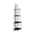 4-Shelf Corner Bookcase Four graduated tiers create a subtle silhouette and offer plenty of space to display books
