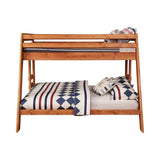 Wrangle Hill Twin Over Full Bunk Bed With Built-In Ladder Amber Wash - 460093 A-Z Store Nadia