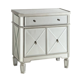 2-Door Wine Cabinet Clear Mirror - 102596 Pie's Variety Store