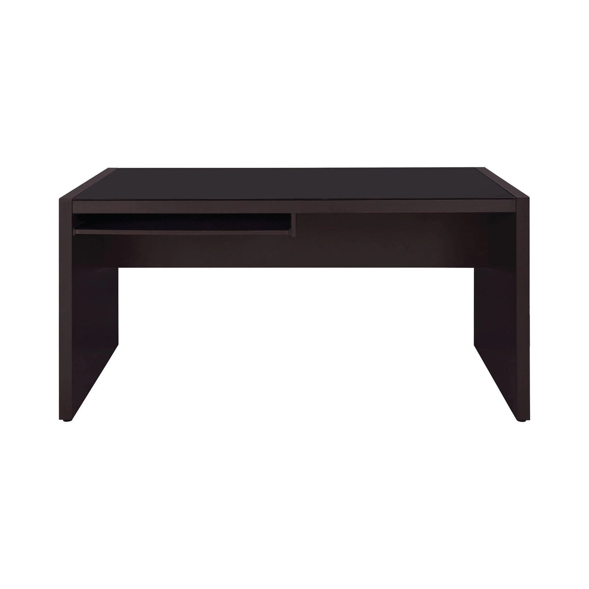Skylar Computer Desk With Keyboard Drawer Cappuccino 4PC Set - 800901-S3 Pie's Variety Store
